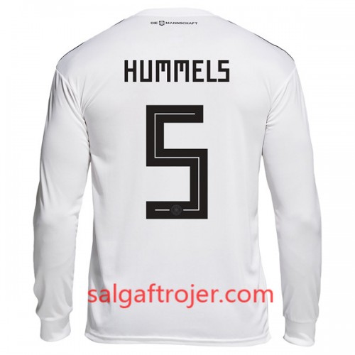 Tyskland Fodboldtrøjer Hummels 5 Hjemmebanesæt VM 2018 Langærmet Tyskland Fodboldtrøjer Hummels 5 Hjemmebanesæt VM 2018 Langærmet